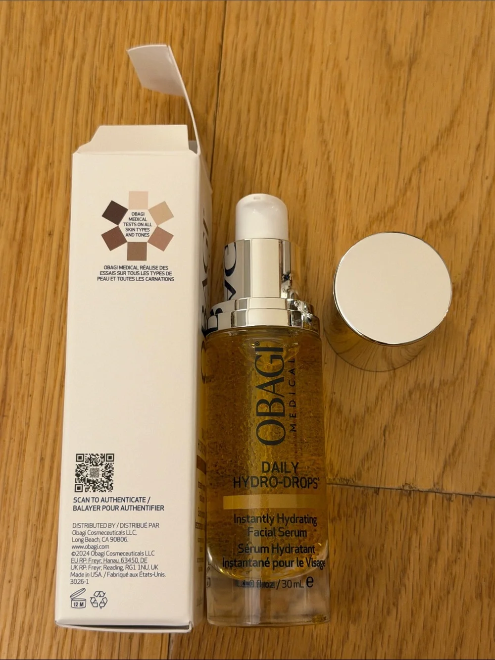NEW Obagi Medical Daily Hydro-Drops Instantly Hydrating Facial Serum 30 ml